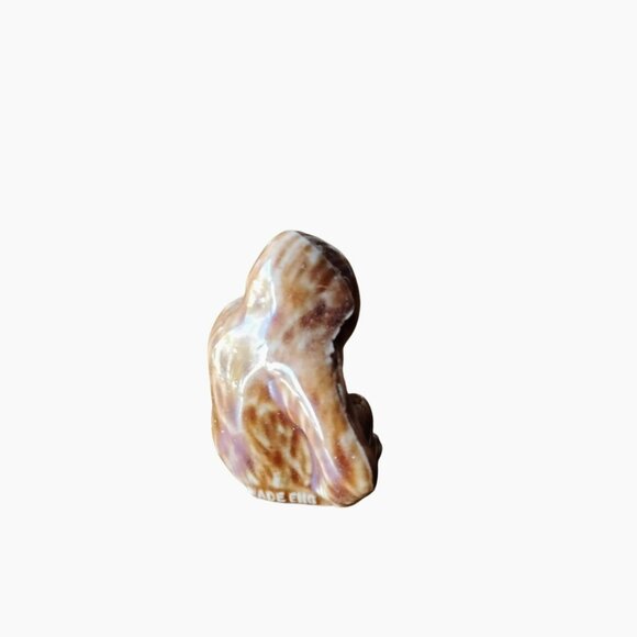 Wade Whimsies Orangutan Mini Figurine, Vintage Ceramic Brown Gorilla Monkey - Picture 4 of 5